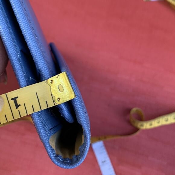 TRAVEL wallet vegan safiano leather snap closure interior zip pocket cardholders - Picture 9 of 12